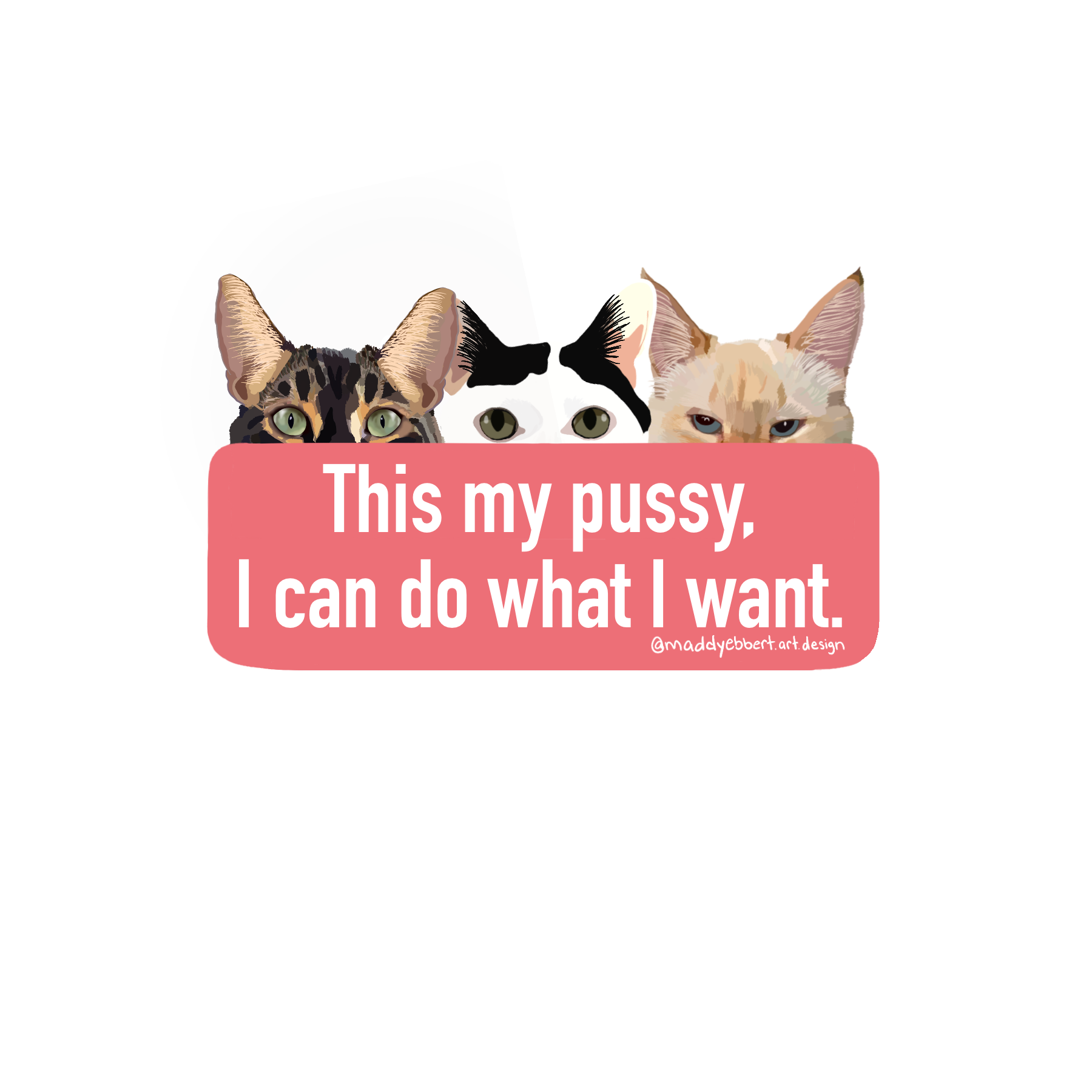 Feminist Cat Sticker