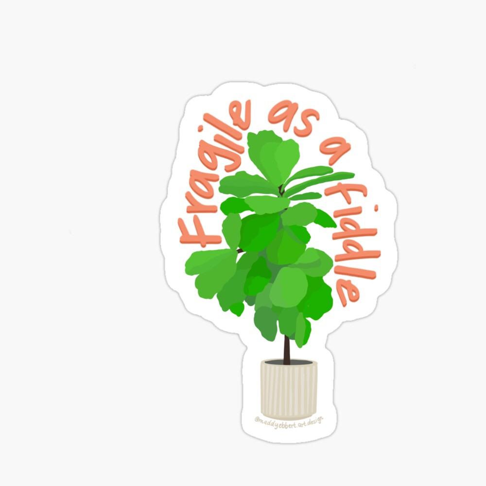 "Fragile as a Fiddle" Sticker