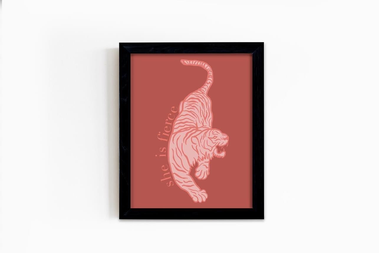 She is Fierce Print