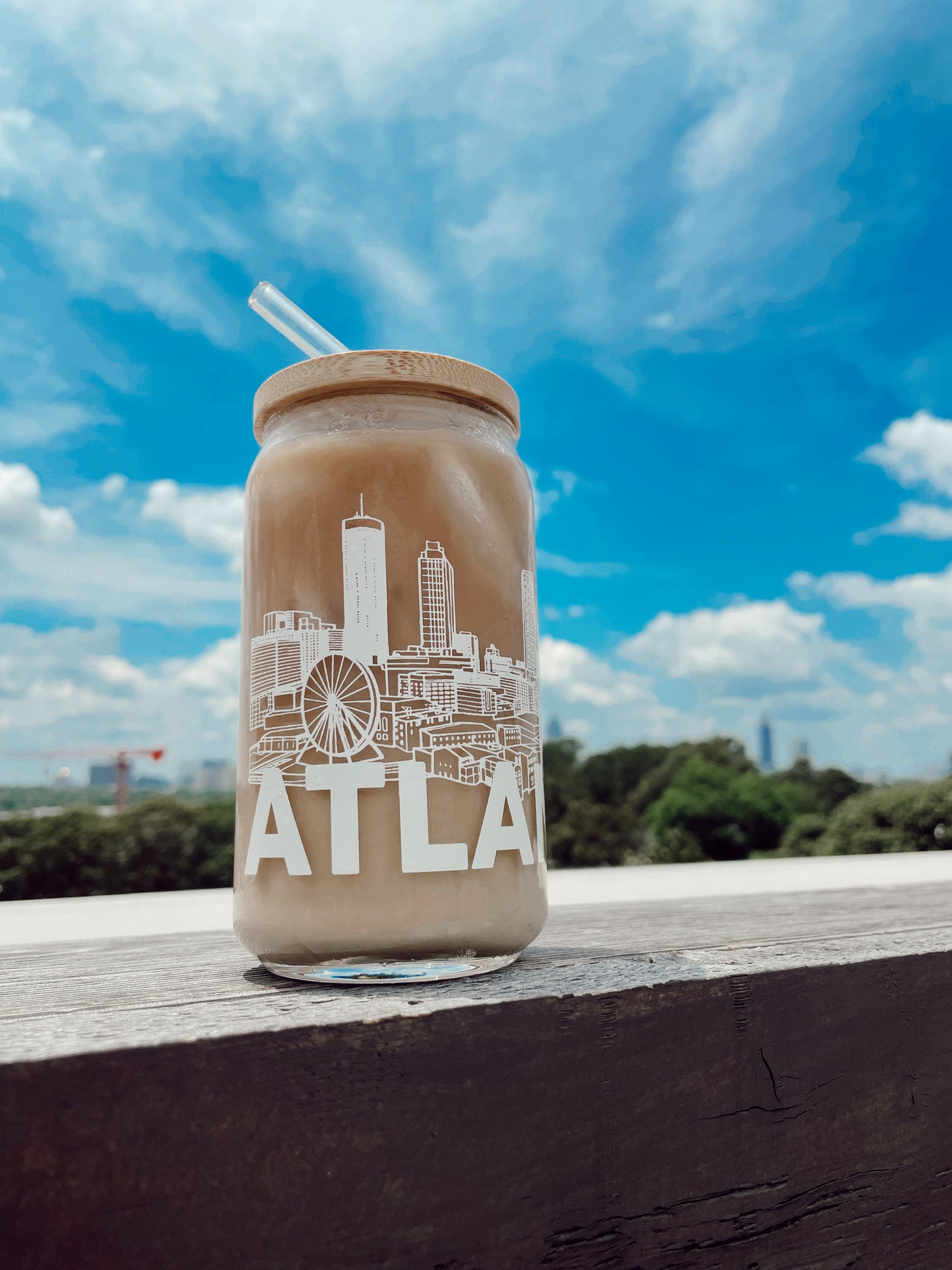 16 oz. Atlanta Skyline Beer Glass