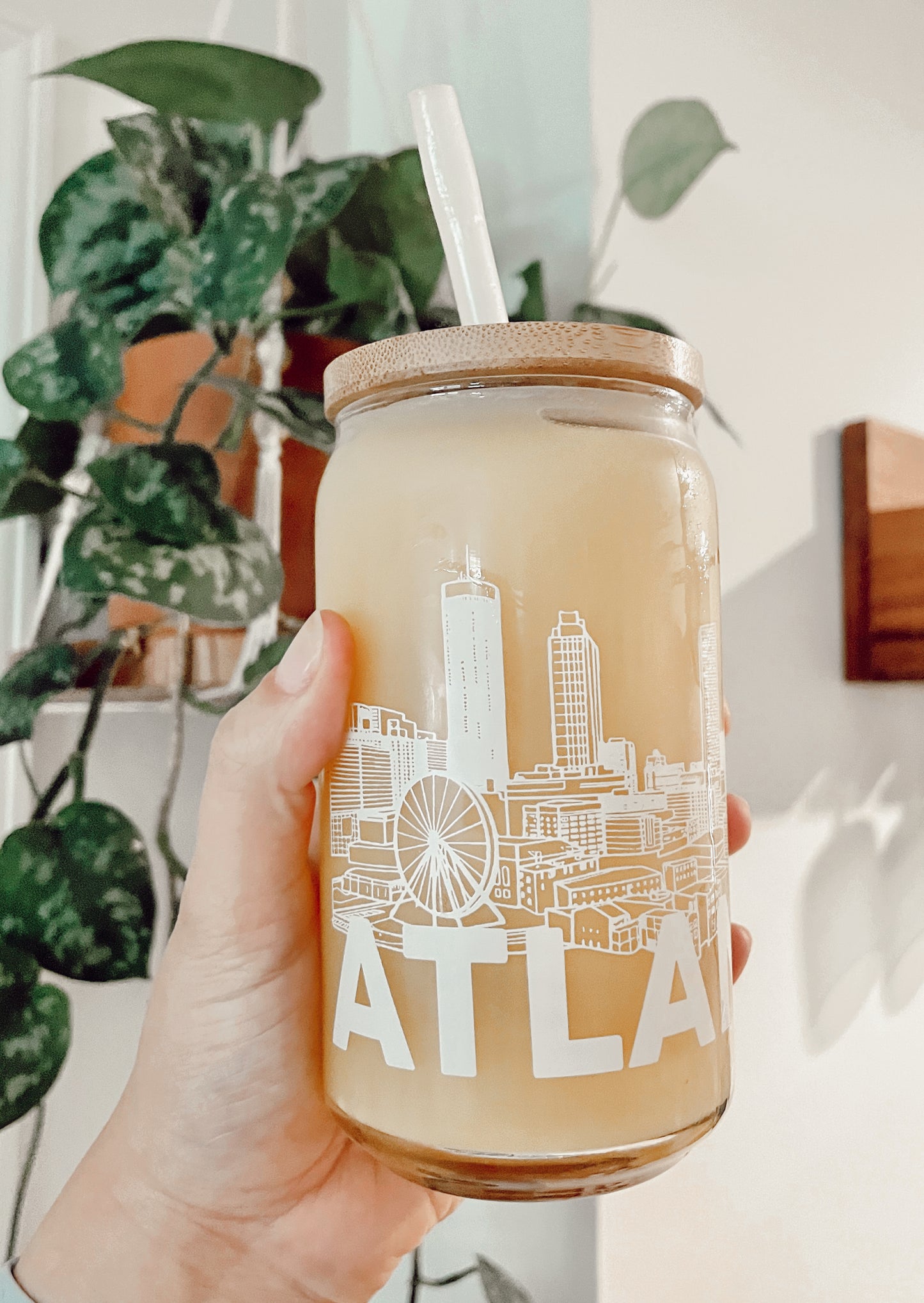 16 oz. Atlanta Skyline Beer Glass