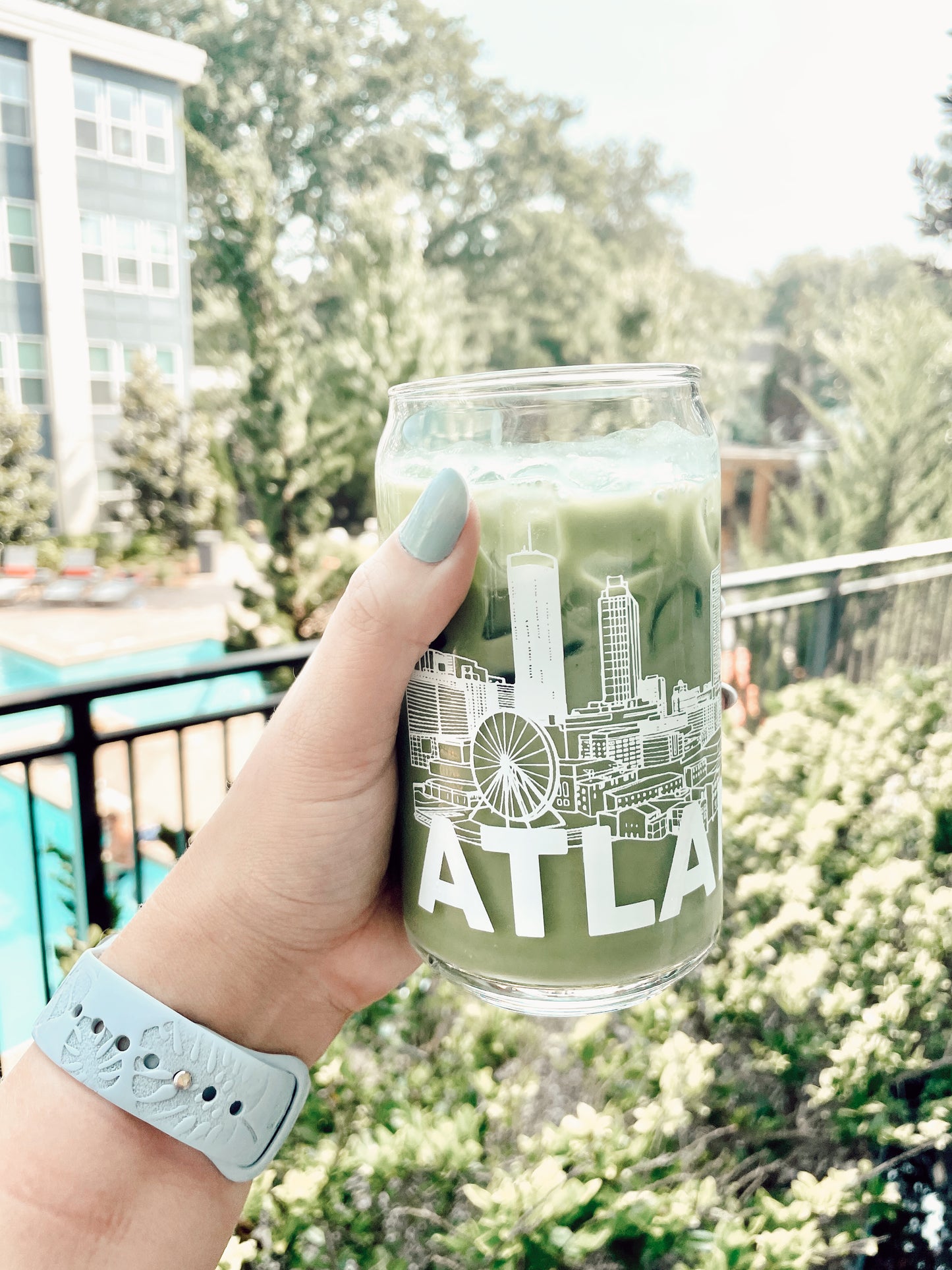 16 oz. Atlanta Skyline Beer Glass