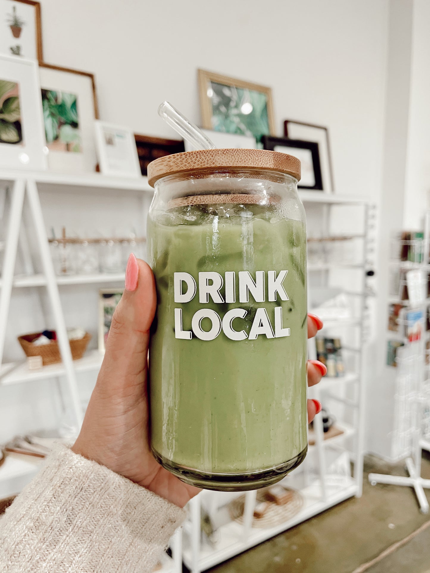 16 oz. Drink Local Beer Glass