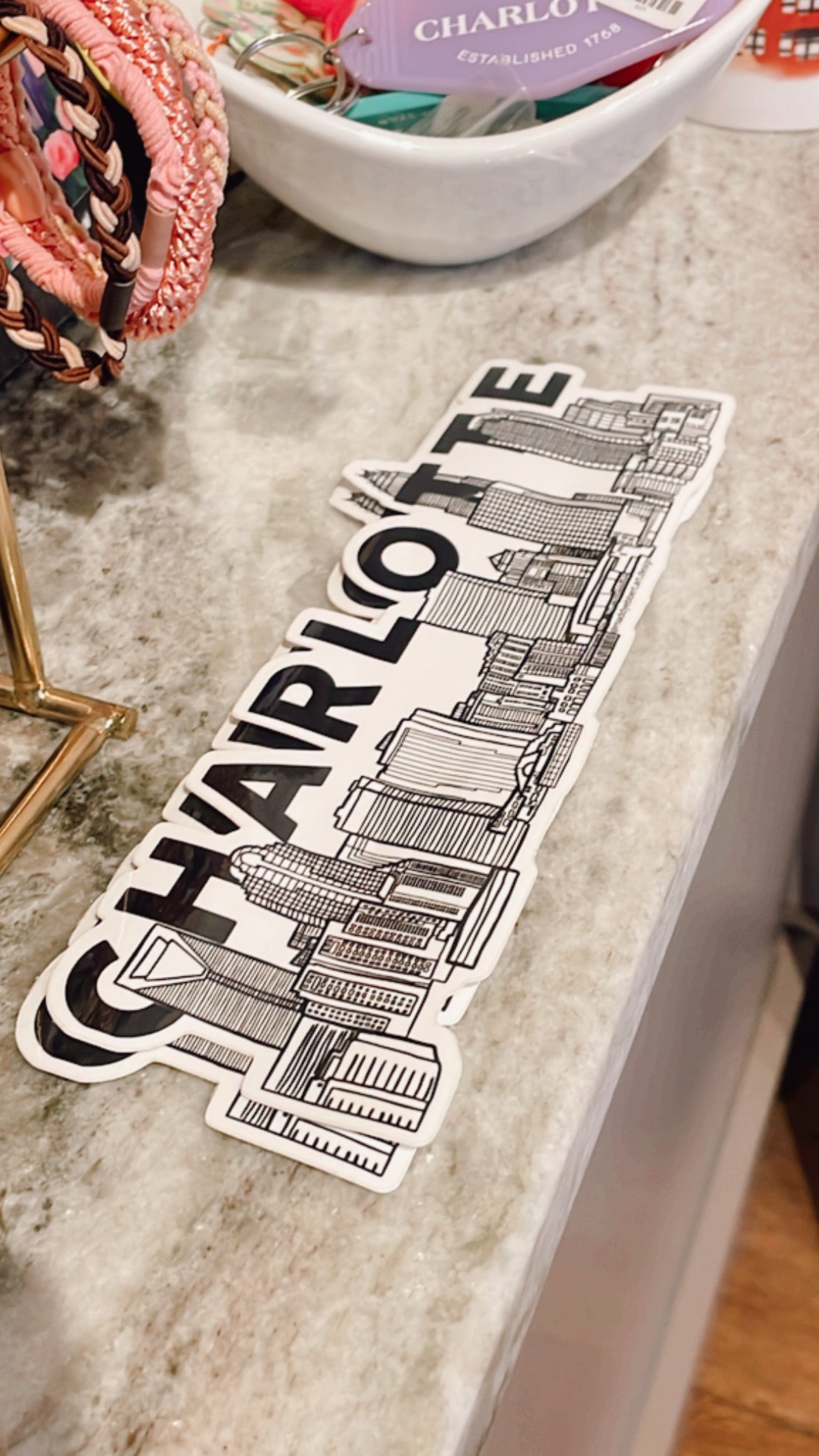 Charlotte Skyline Sticker