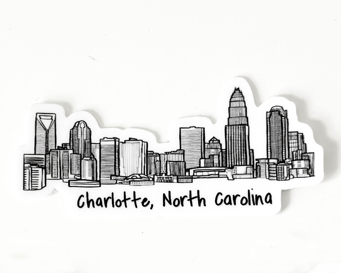 Charlotte Skyline Sticker