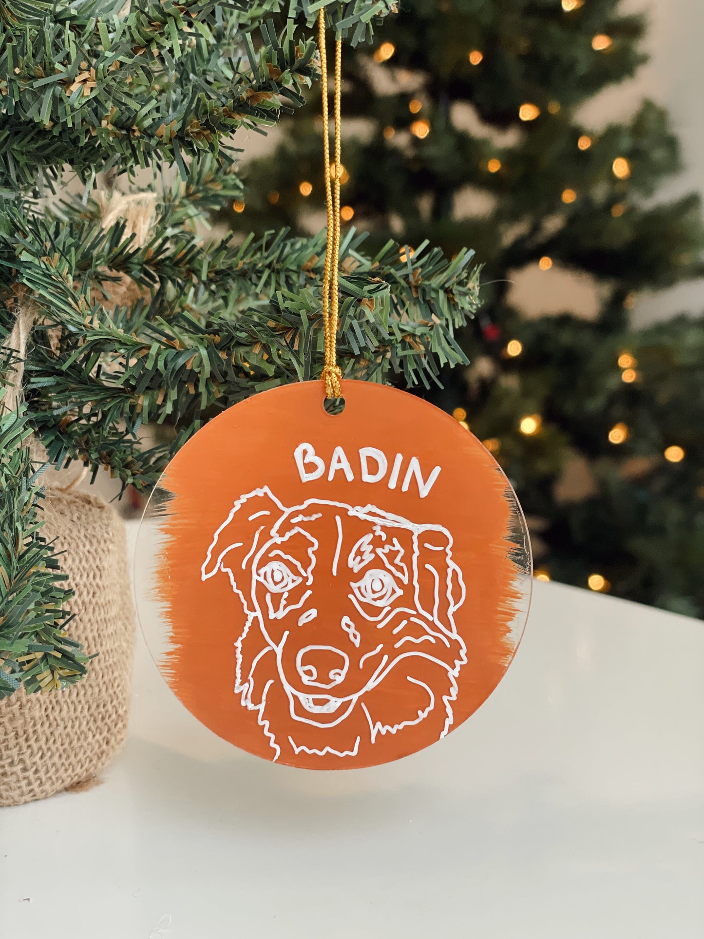 Custom Pet Portrait Ornament