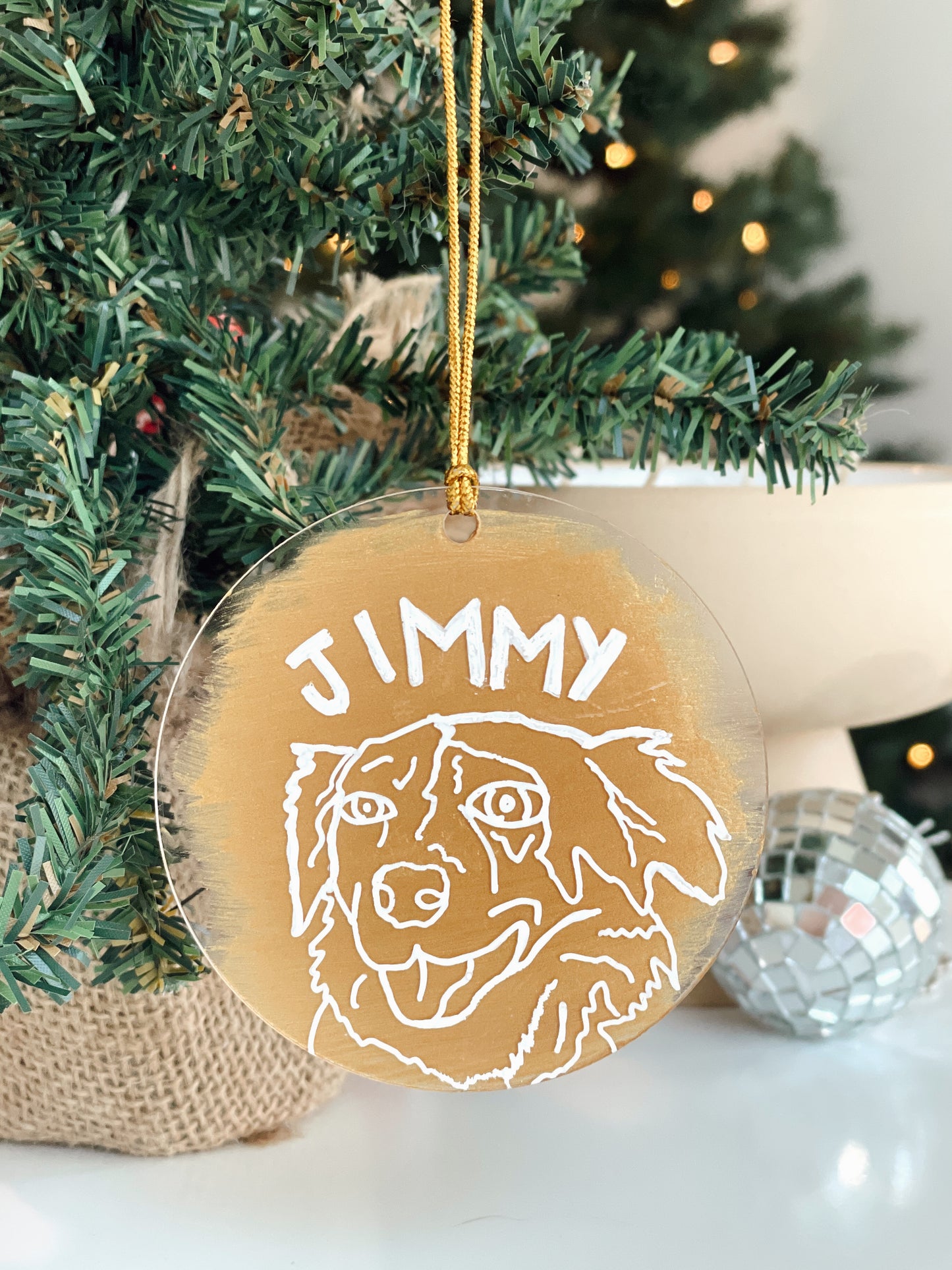 Custom Pet Portrait Ornament