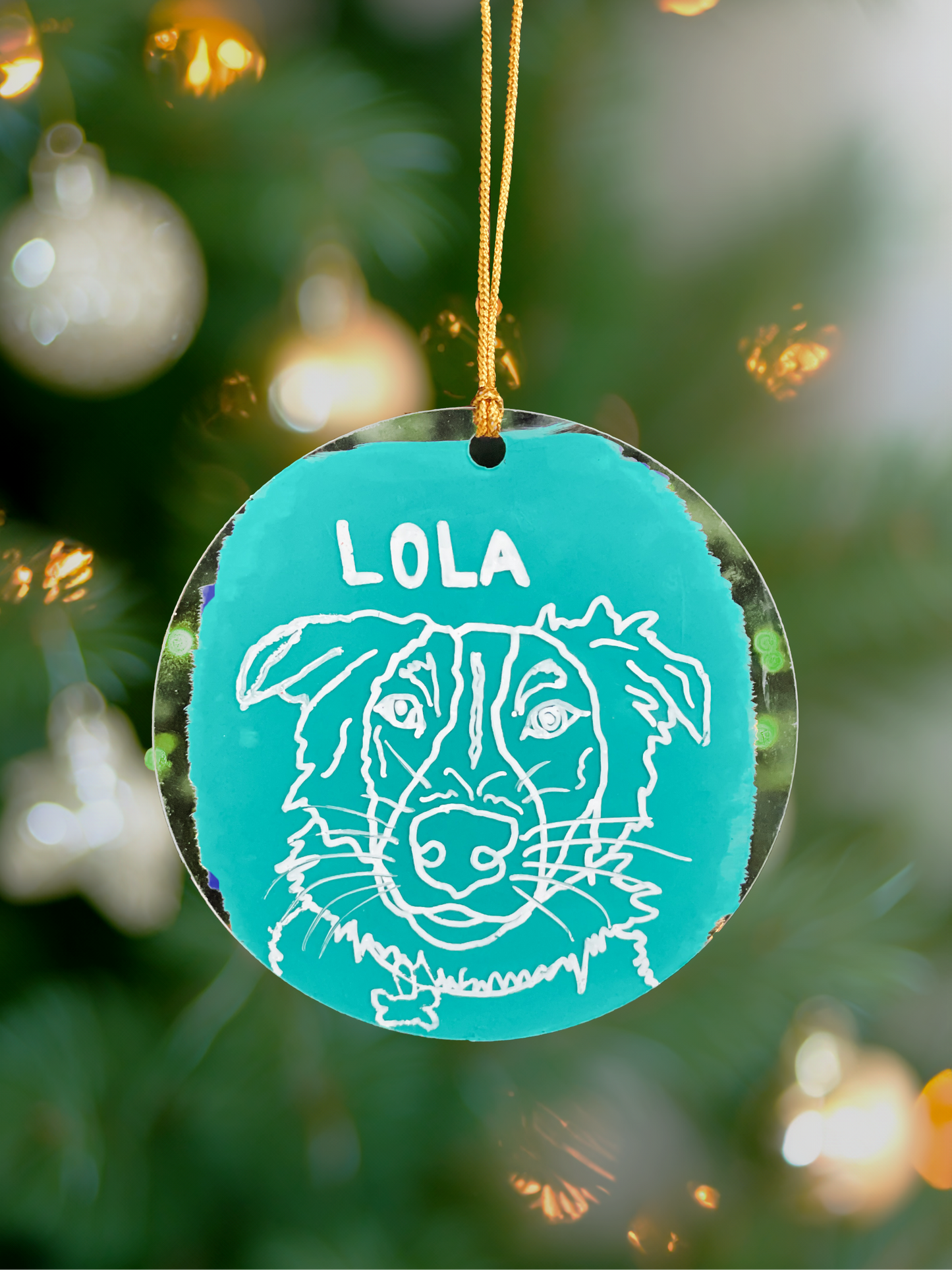 Custom Pet Portrait Ornament