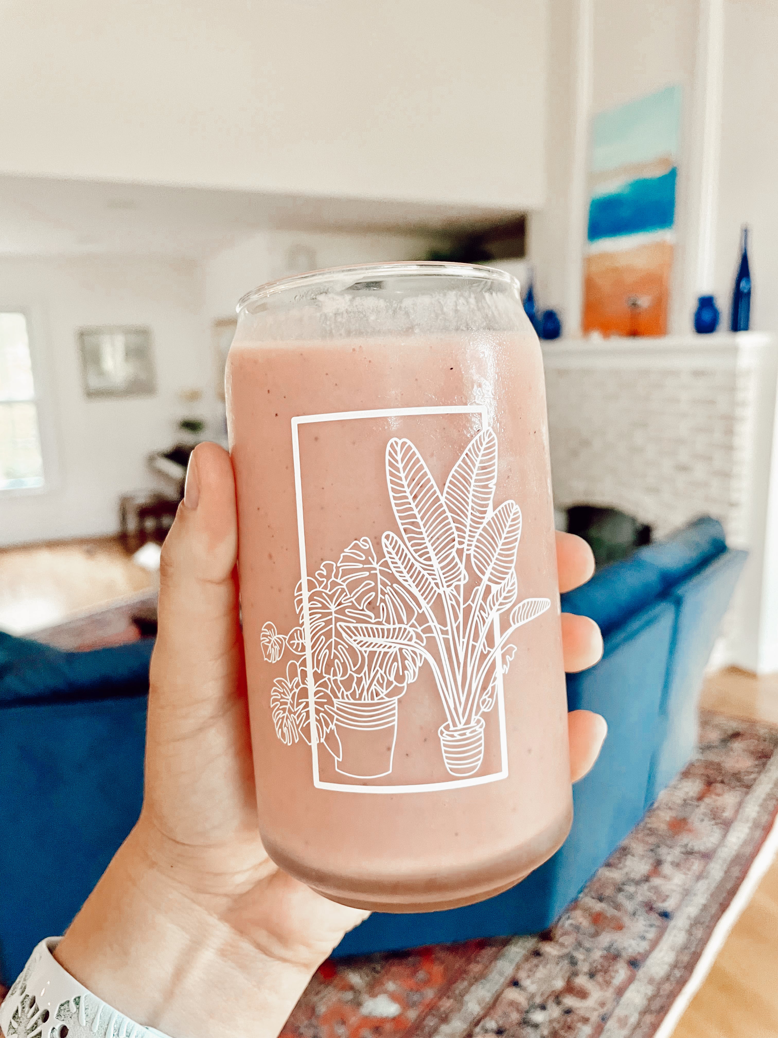 16 oz. Framed Plant Beer Glasses
