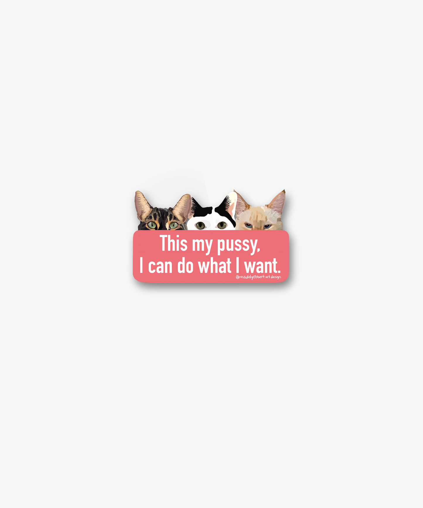 Feminist Cat Sticker