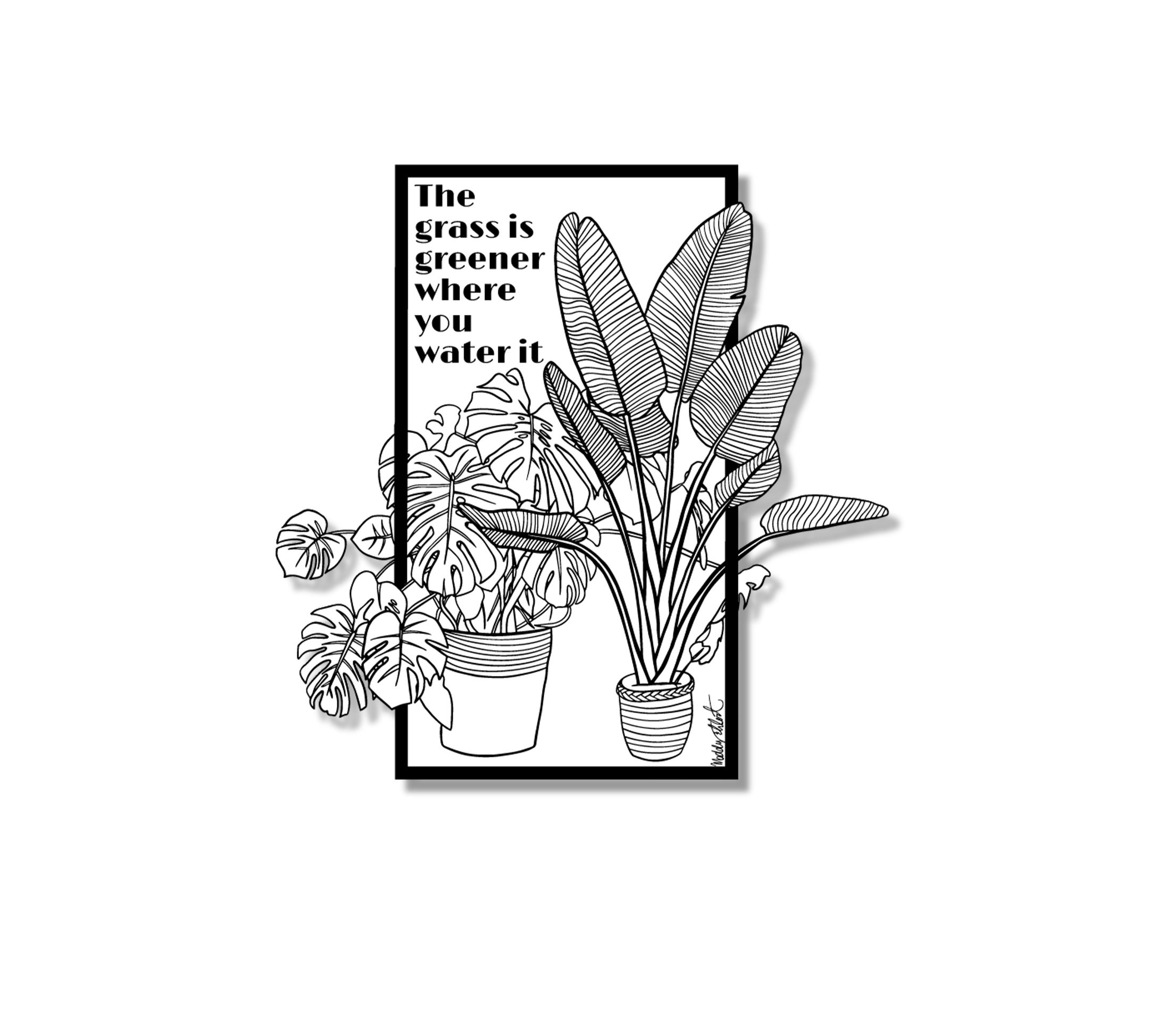 "The Grass is Greener" Sticker