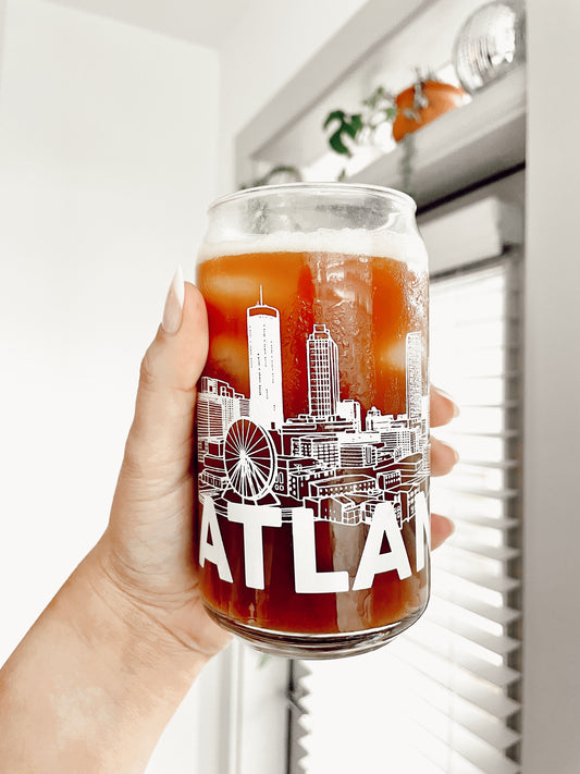 16 oz. Atlanta Skyline Beer Glass
