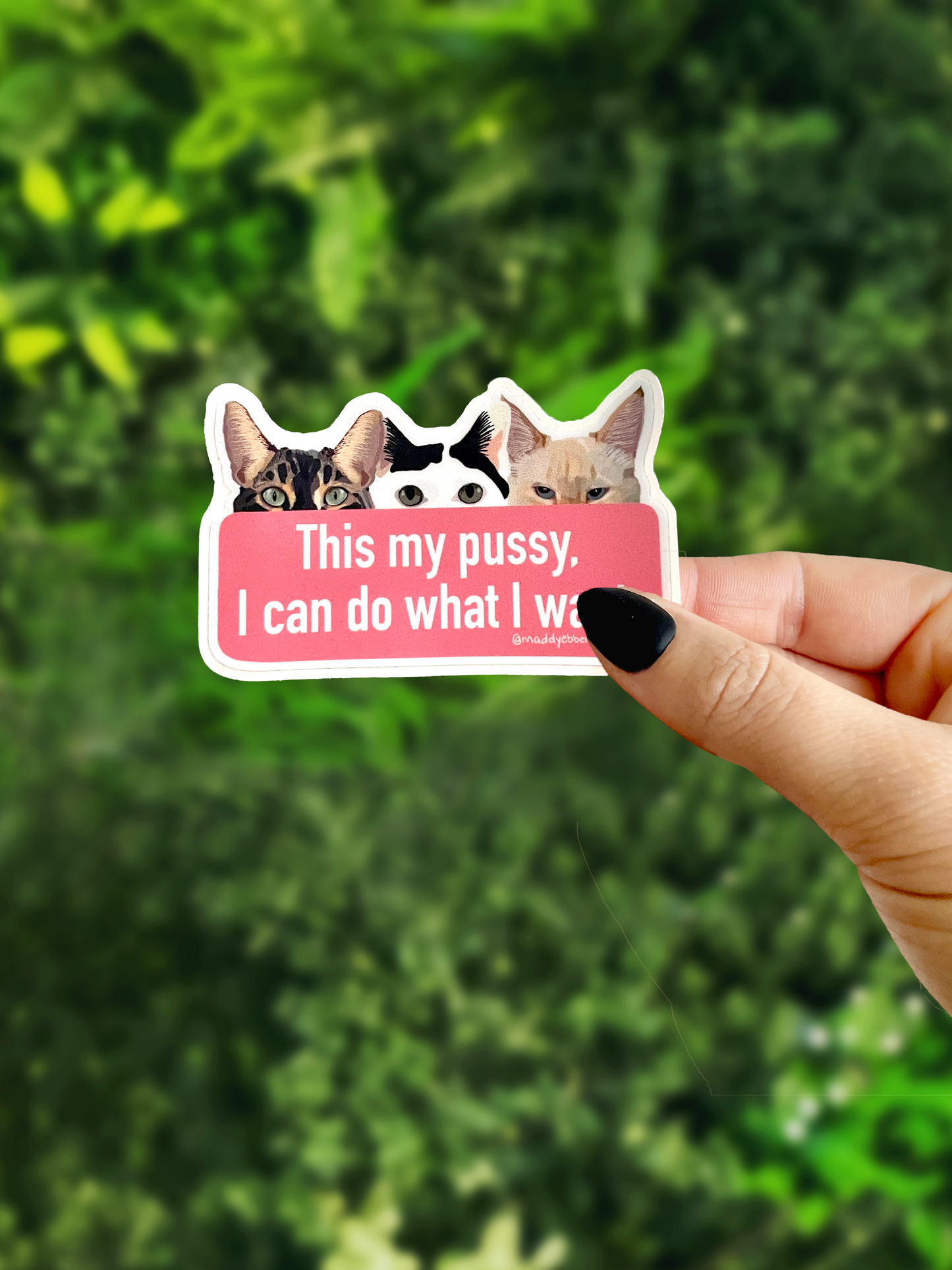 Feminist Cat Sticker