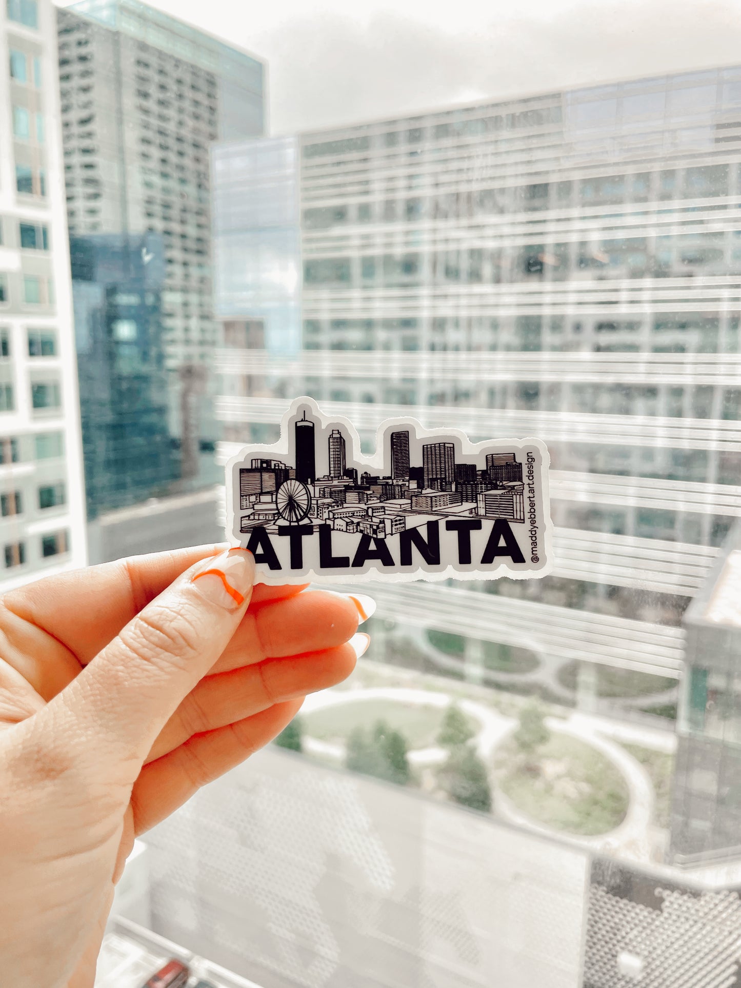 Atlanta Skyline Sticker