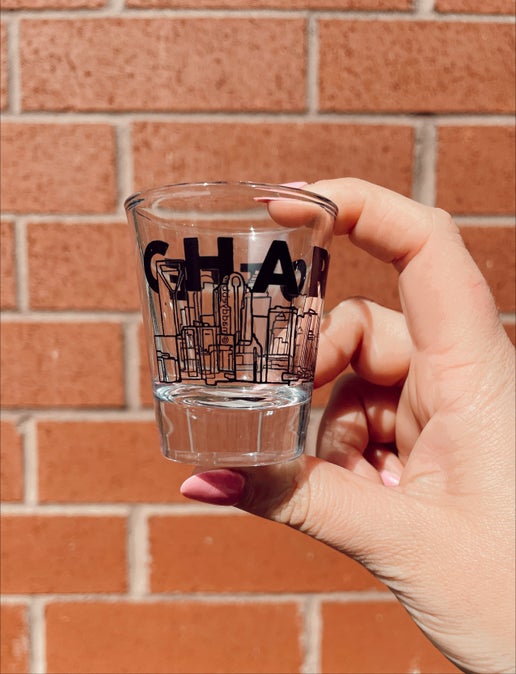 "Charlotte Skyline" Shot Glass